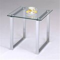 Deluxdesigns End Table Chrome - Glass Finish DE2589181